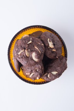 badem çikolata Çerezler özgeçmişlerine yongaları.