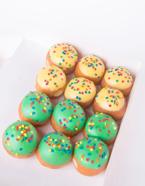 arka planda tatlı mini donut