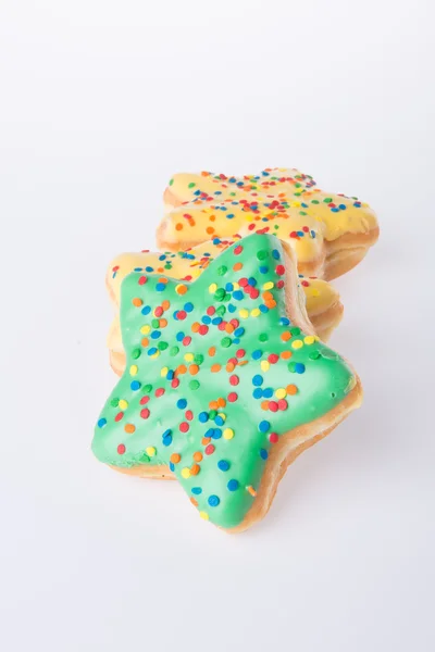 Star shape donut on background — Stock Photo, Image