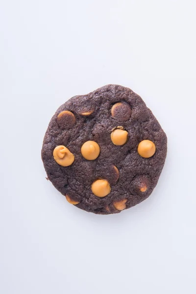 Chocolade chips cookies op achtergrond — Stockfoto