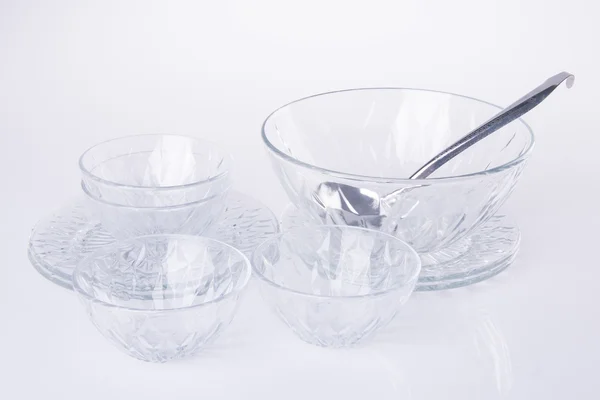 Glass bowl on a background — Stock Photo, Image