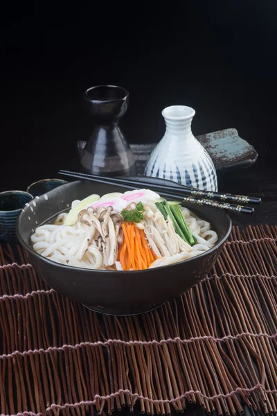 Cocina japonesa. udon en el fondo —  Fotos de Stock