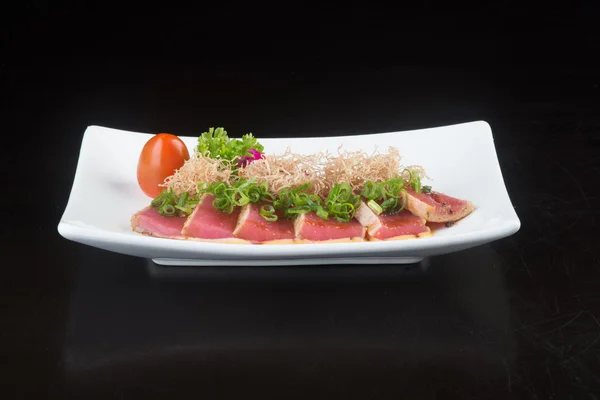 Japanese cuisine. sashimi on the background — Stock Photo, Image