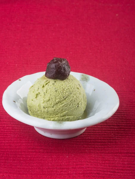 Ice cream. Ice Cream Scoop on a background — Stock Photo, Image