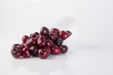 färska körsbär bär på bakgrund