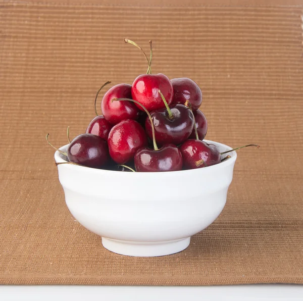 Fresh cherry berry on background