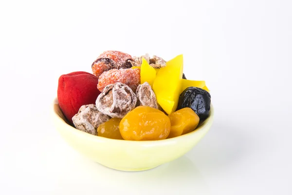 Preserved fruits & Dried fruits. Food Snack on a Background — Stock Photo, Image