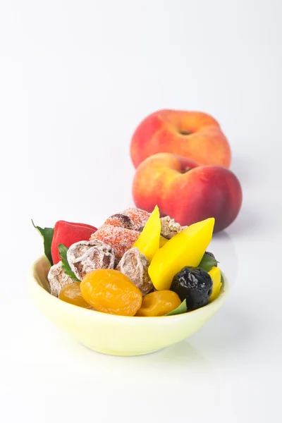 Preserved fruits & Dried fruits. Food Snack on a Background — Stock Photo, Image