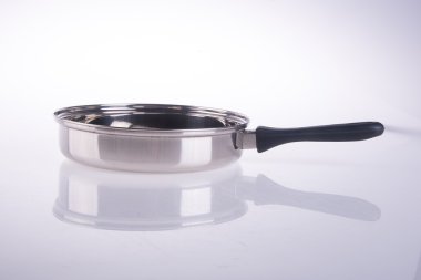 Pan. bir arka plan üzerinde tava