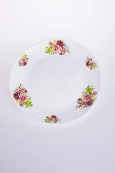 Plate, plate on background. ceramic plate on a background — Stock Photo, Image