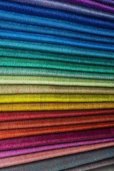 Échantillons de texture de tissu multi couleur — Photo