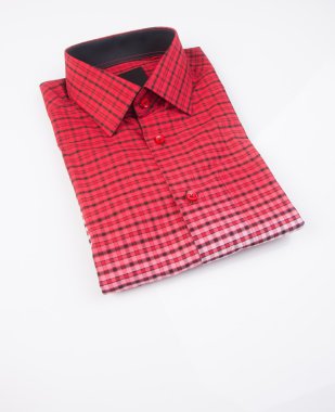 gömlek. bir arka plan üzerinde katlanmış erkek gömlek