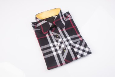 gömlek. bir arka plan üzerinde katlanmış erkek gömlek