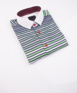 gömlek. bir arka plan üzerinde katlanmış erkek gömlek