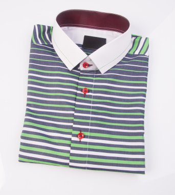 gömlek. bir arka plan üzerinde katlanmış erkek gömlek