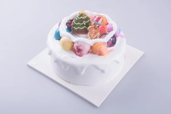 Gâteau. gâteau à la crème glacée sur fond — Photo