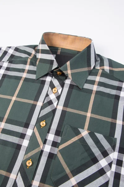 Shirt. mens shirt close-up op een achtergrond — Stockfoto
