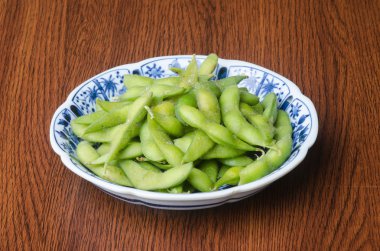 Japon mutfağı. arka planda Japon soya