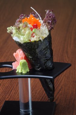 Japon mutfağı. el rulo üzerinde arka plan