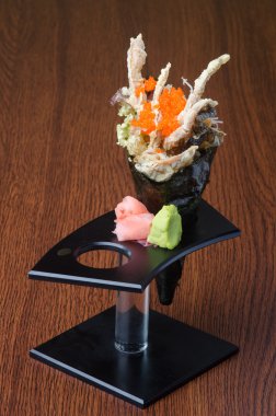 Japon mutfağı. el rulo üzerinde arka plan