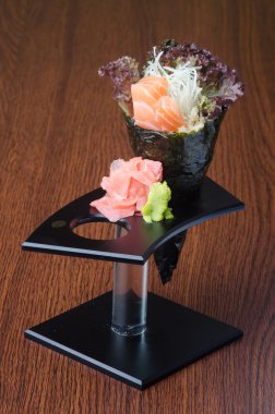 Japon mutfağı. el rulo üzerinde arka plan