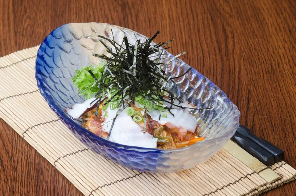 Japanese cuisine. sashimi on the background — Stock Photo, Image