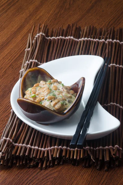 Japanese natto on the background — Stock Photo, Image