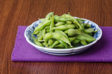 Japon mutfağı. arka planda Japon soya