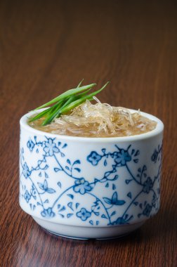 Japon mutfağı. arka planda çorbası