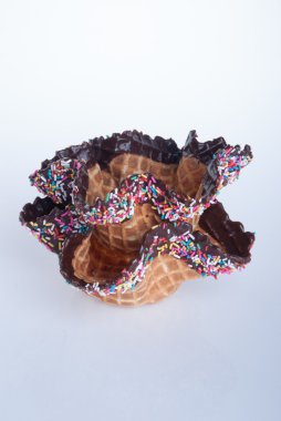 gofret kase. bir arka plan üzerinde gofret kase