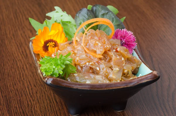 Cocina japonesa. comida japonesa en el fondo — Foto de Stock