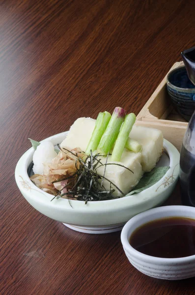 Japanese cuisine. tofu on the background — Stock Photo, Image