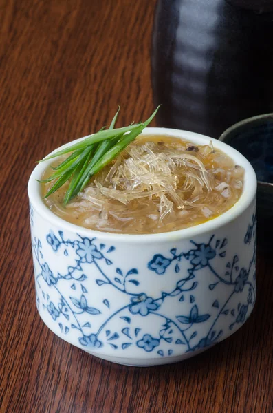Japonská kuchyně. polévka na pozadí — Stock fotografie