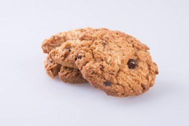 kurabiye. arka planda çikolatalı kurabiye