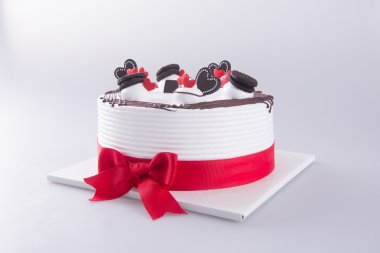 kek, pasta dondurma arka planda