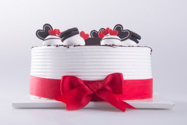 kek, pasta dondurma arka planda