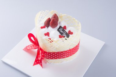 kek, pasta dondurma arka planda