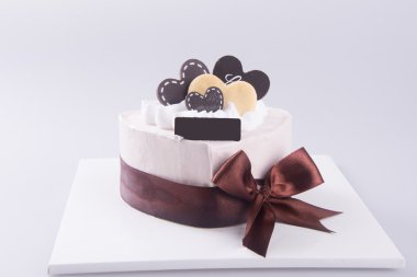 kek, pasta dondurma arka planda