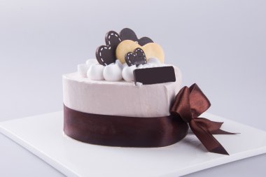 kek, pasta dondurma arka planda