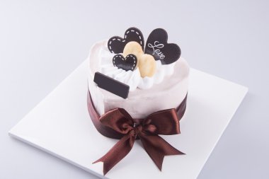 kek, pasta dondurma arka planda