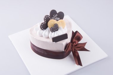 kek, pasta dondurma arka planda