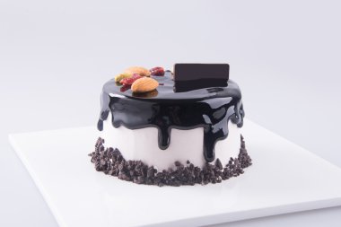 kek, pasta dondurma arka planda