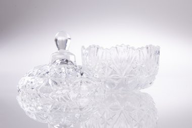 kavanoz. bir arka plan üzerinde kristal kavanoz.