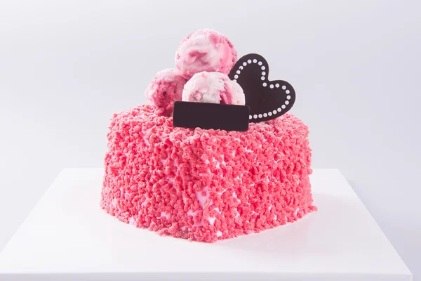 ケーキ, 誕生日アイス クリーム ケーキの背景 — ストック写真