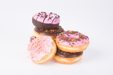 bir arka plan üzerinde çeşitli börekler çörekler