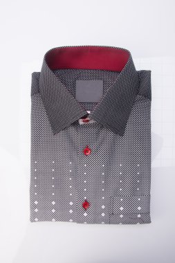 gömlek. bir arka plan üzerinde katlanmış erkek gömlek