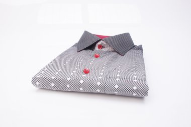 gömlek. bir arka plan üzerinde katlanmış erkek gömlek