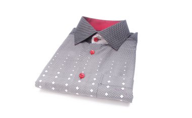 gömlek. bir arka plan üzerinde katlanmış erkek gömlek