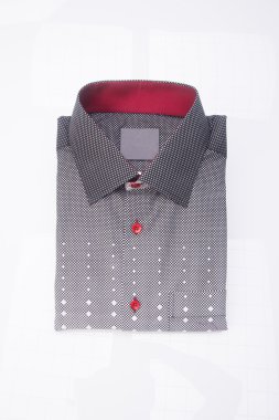gömlek. bir arka plan üzerinde katlanmış erkek gömlek