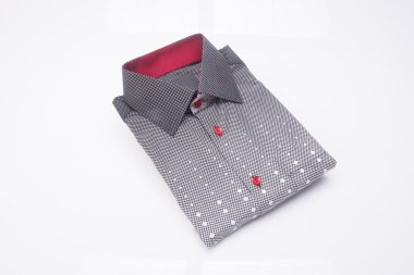 gömlek. bir arka plan üzerinde katlanmış erkek gömlek